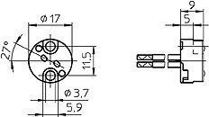 Houben 107768 G4-, GY6.35-Fassung, GX5.3-, GZ6.35-Anschlusselement