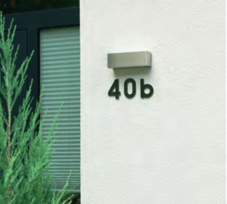Albert 690924 Edelstahl-Hausnummer "4"