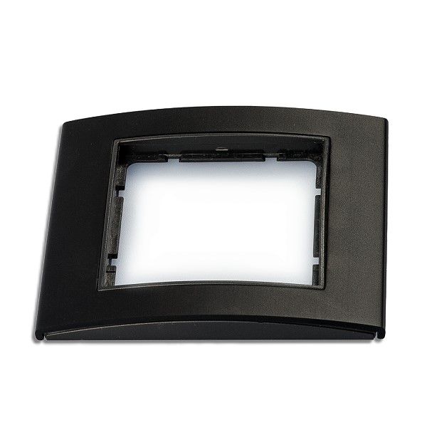 Berker 10113005 Rahmen 1-fach, B.3, Alu, schwarz/anthrazit