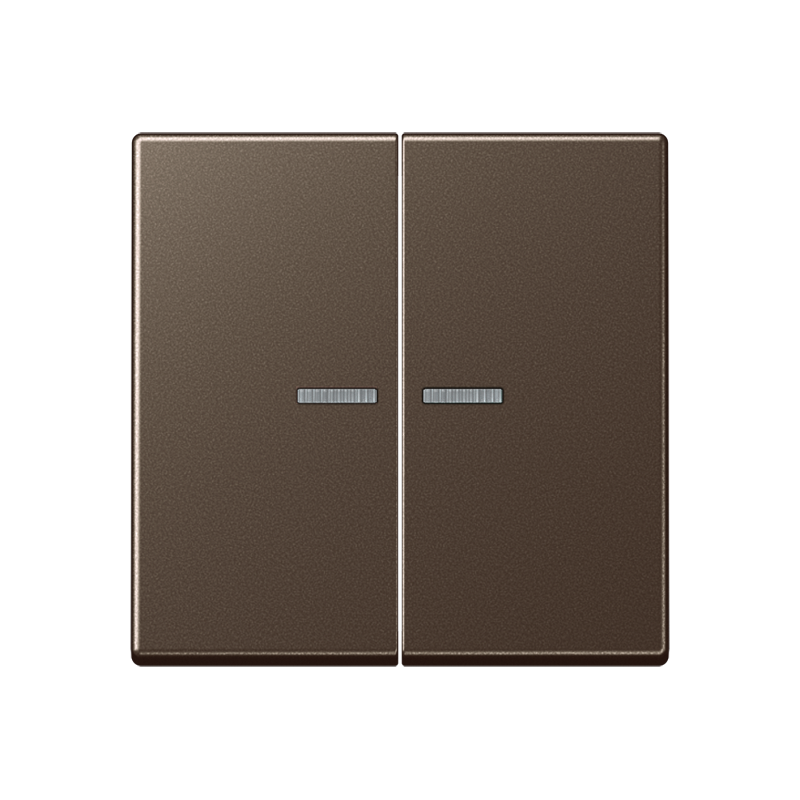 Jung A595KO5MO Wippe mit Lichtleiter, Duroplast lackiert, Serie A, mokka