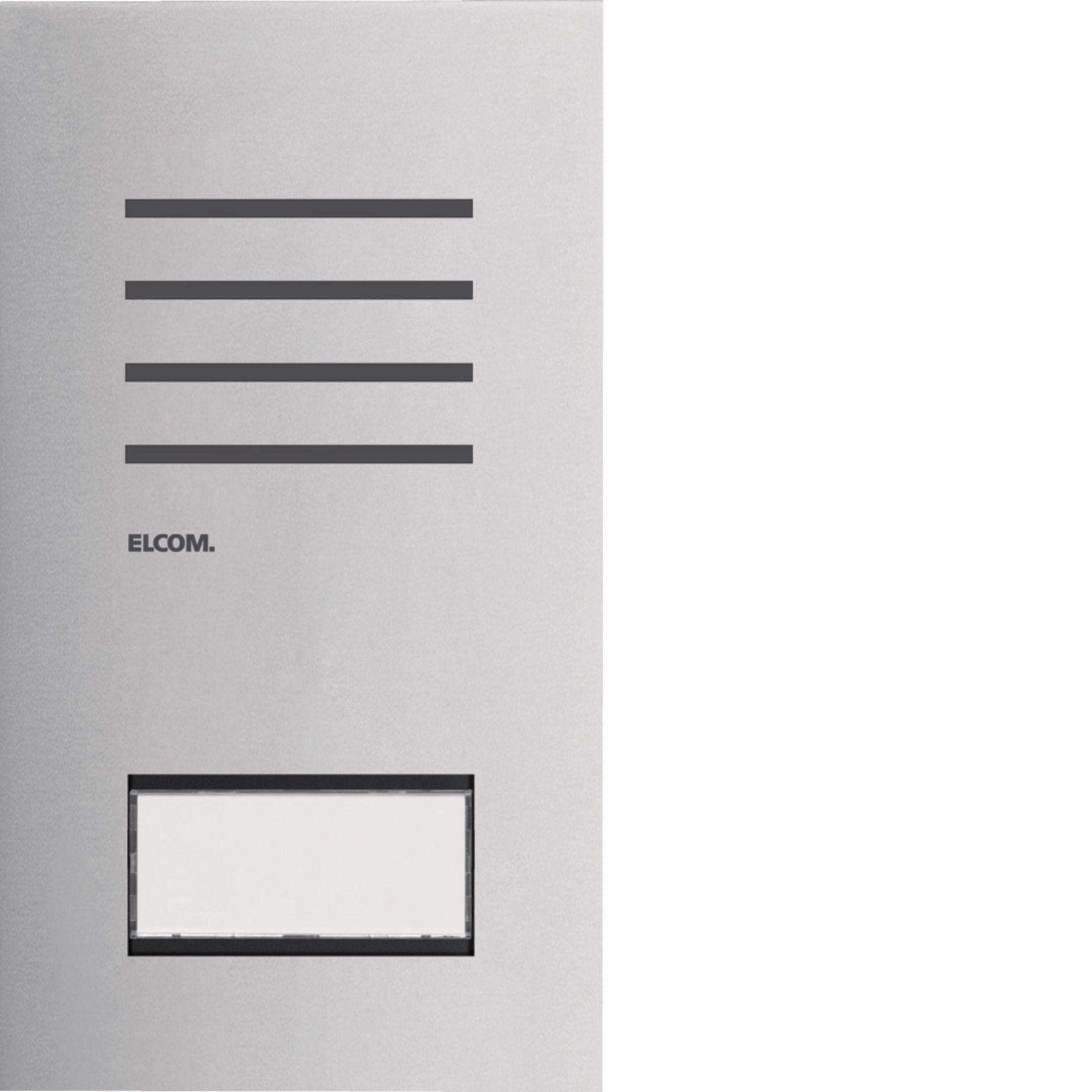 Elcom REQ001Y Türstation Audio 1/1, 2-Draht, Edelstahl matt, ONE für Türsprechanlagen