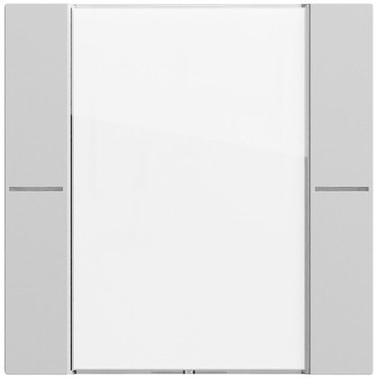 Gira 577176 Wippenset 1-fach mit Beschriftungsfeld für Tastsensor 4.70, System 70, grau matt (lackiert)