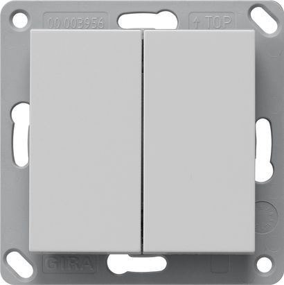 Gira 2462015 Bluetooth Wandsender 2-fach, System 55, grau matt (lackiert)