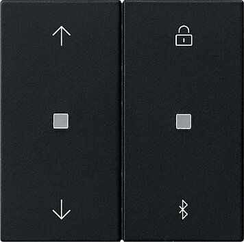 Gira 5367005 S3000 Jalousie- und Schaltuhr BT Pfeile, System 55, schwarz matt