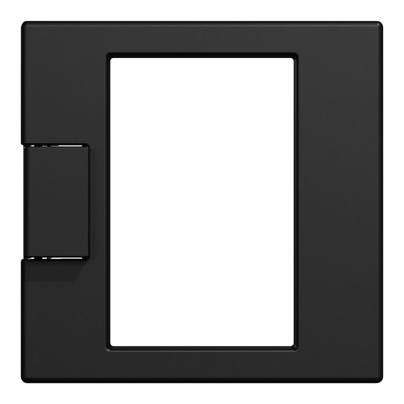Merten MEG5775-0403 Zentralplatte für Universal Temperaturregler-Einsatz mit Touch-Display, System M, schwarz matt