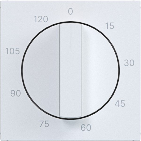 Hager WAF1313WM Zentralstück für mechanische Zeitschaltuhr 0-120 min, A.x/C.x, lichtweiß matt