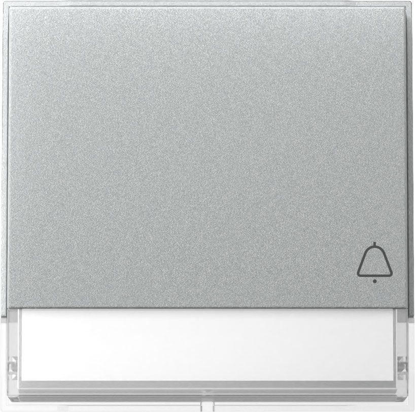 Gira 367365 Wippe Symbol "Klingel" und Beschriftungsfeld, Gira TX_44, (WG UP) Farbe alu