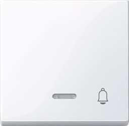 Merten 435825 Wippe mit Kontrollfenster und Aufdruck Klingel, System M, aktivweiß glänzend