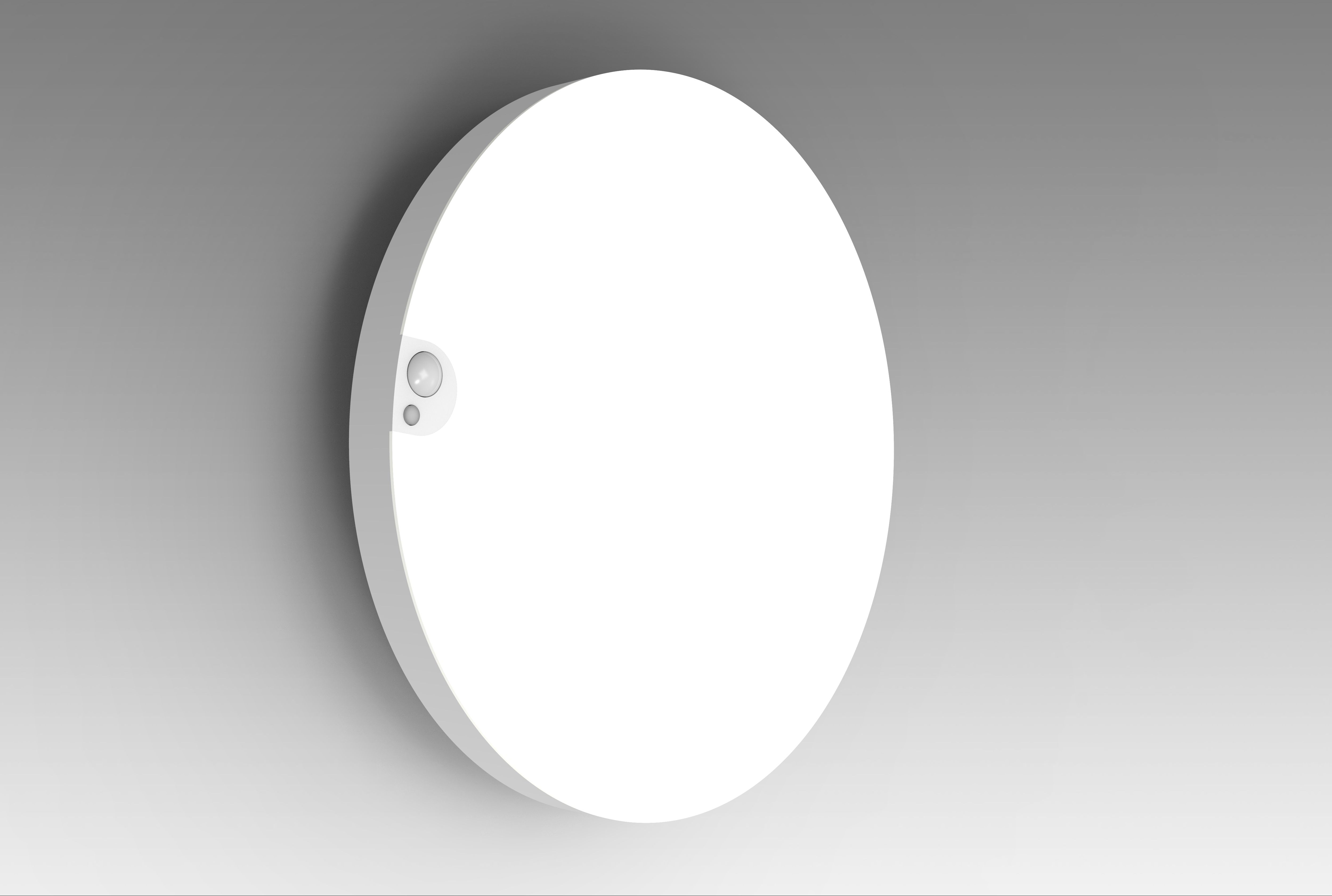 Heitronic VO-501424 LED Wand- und Deckenleuchte ALLROUNDER 10/15/20 W einstellbar, 3000/4000/5700 K, kreisförmig 230 mm, mit Infrarot-Sensor, nicht dimmbar
