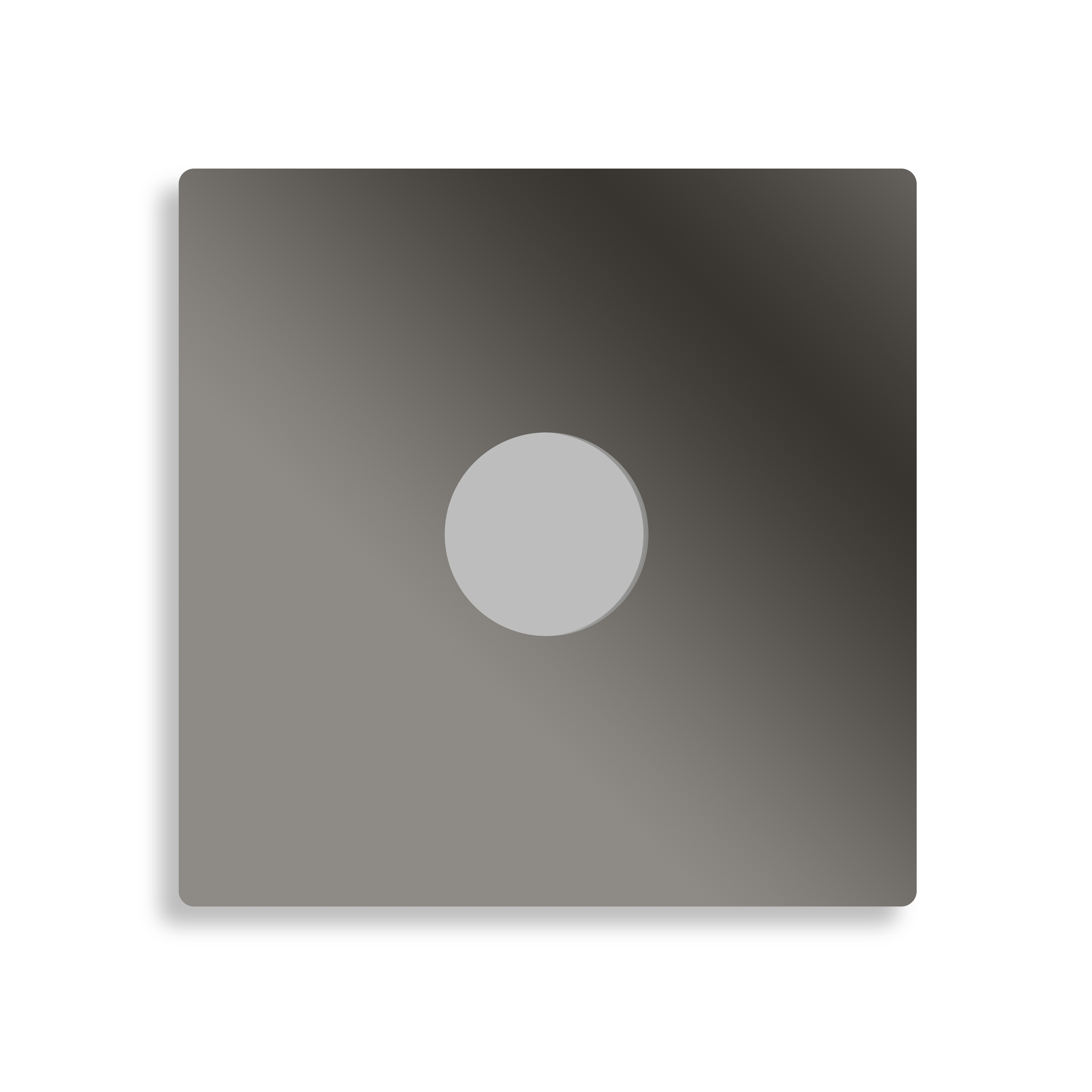 qles BLS6050 Abdeckplatte Licht-Stick, für Merten D-Life, Nickelmetallic, Metall