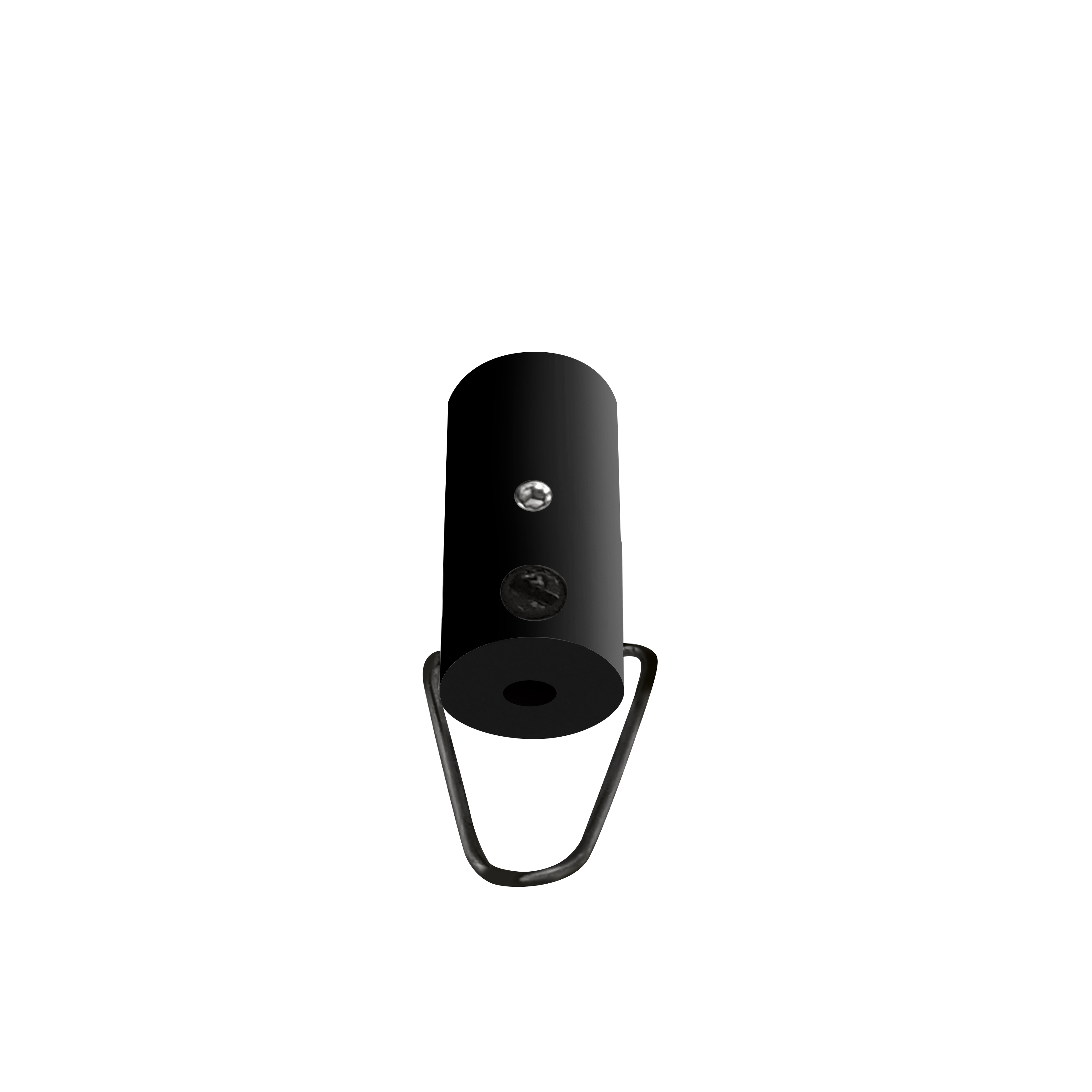 qles DSB0403 Decken-Stick mit Bügel und Zugentlastung, für Merten System-M, Schwarz matt