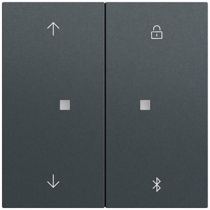 Gira 536773 System 3000 Jalousie- und Schaltuhr BT Pfeilsymbole, System 70, anthrazit (lackiert)