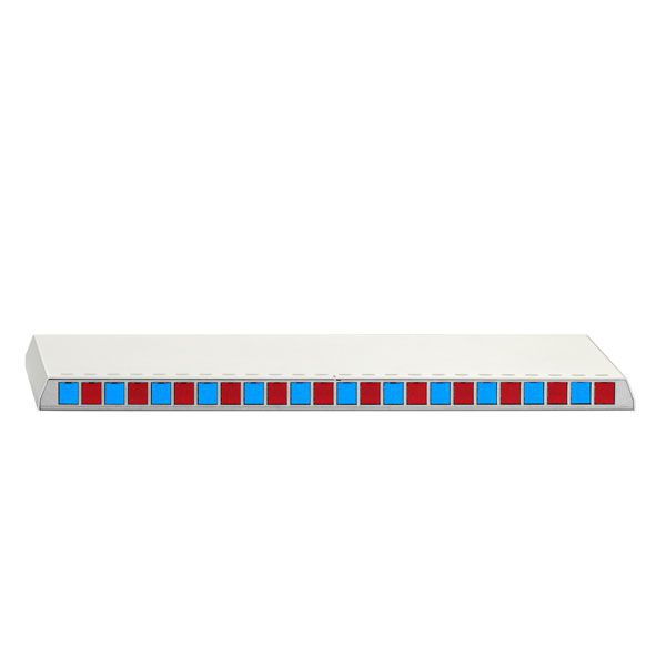 Rutenbeck 23510310 PoE+-Patchpanel, Midspanlösung, Aufputz, für Tisch-/Wandmontage, REG-Montage mit Hutschienenadapter 10010070, 24 RJ45-Steckbuchsen, reinweiß