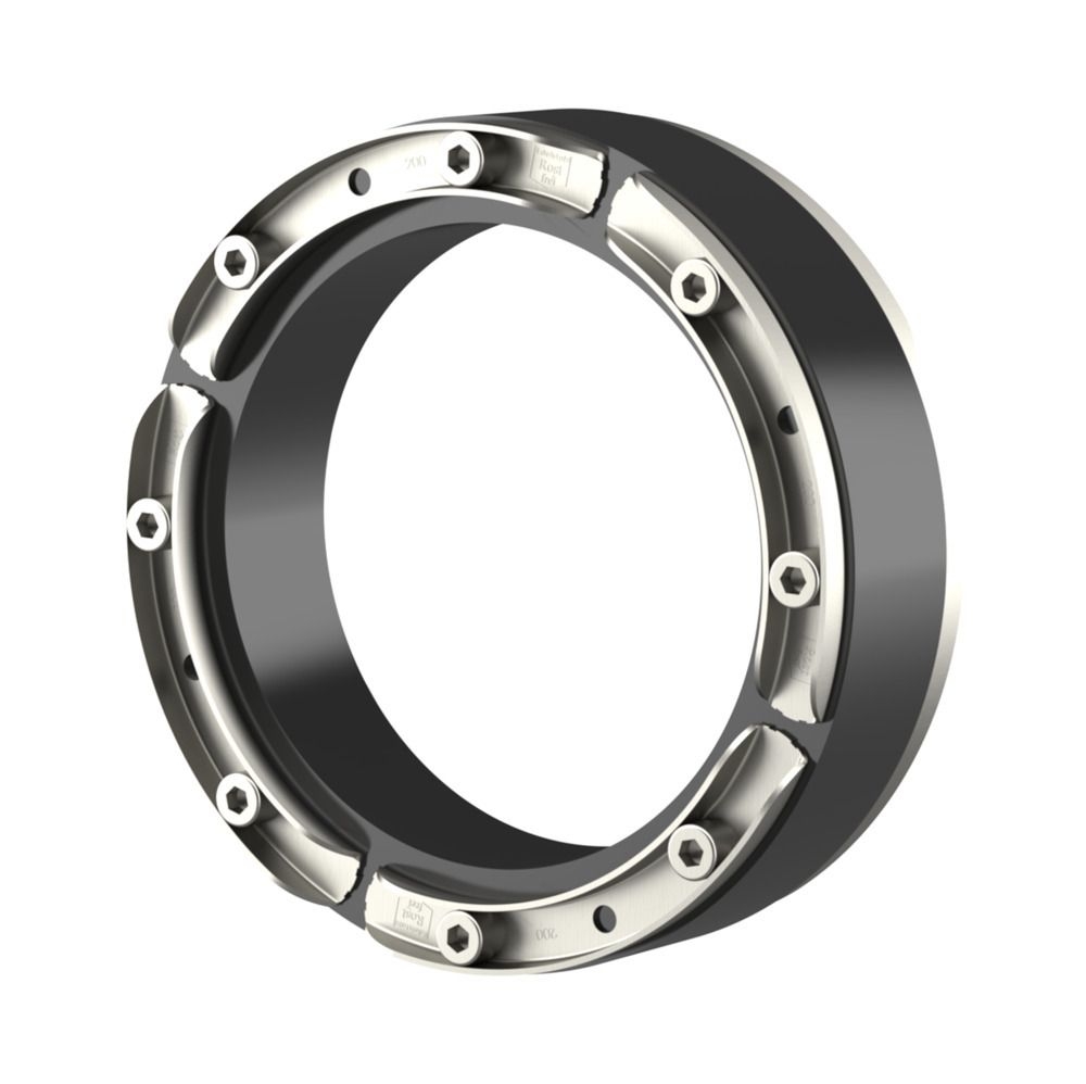 Hauff 1650010032 Standard-Ringraumdichtung mit U-Profil-Pressplatten für Rohre HSD100 1x32 b40 A2/EPDM55