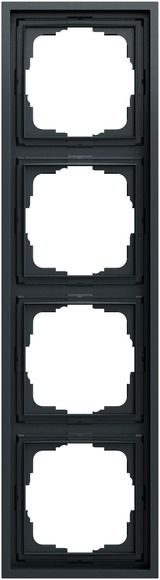 Gira 021483 Abdeckrahmen 4-fach, Gira F300, anthrazit (lackiert)