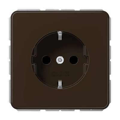 Jung CD1520BR Schutzkontakt-Steckdose, 16 A 250 V ~, Duroplast, Serie CD, braun