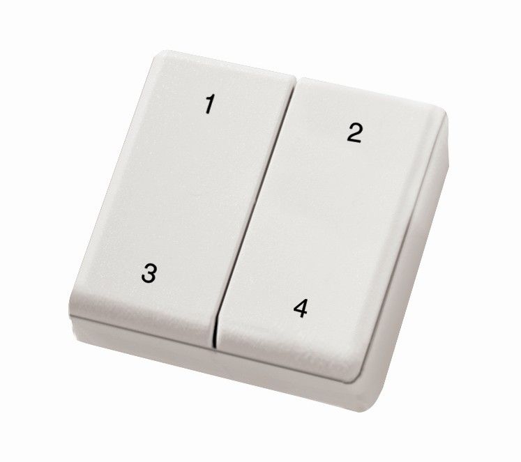 Eltako FMH4S Minihandsender für Schlüsselanhänger, 4 Signale, Zahlengravur