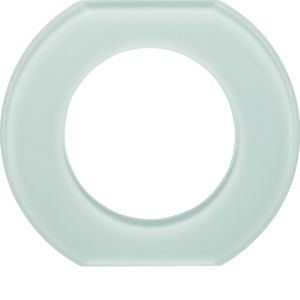 Berker 109309 Glasmittelrahmen 1-fach, Serie Glas, polarweiß glänzend