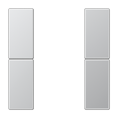 Jung AL2502TSA Tastensatz 2-fach, F50, Serie LS, Aluminium