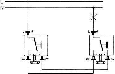 Jung 606W Wippschalter, Universal Aus-Wechsel, 10 AX 250 V ~, IP 44, WG 600