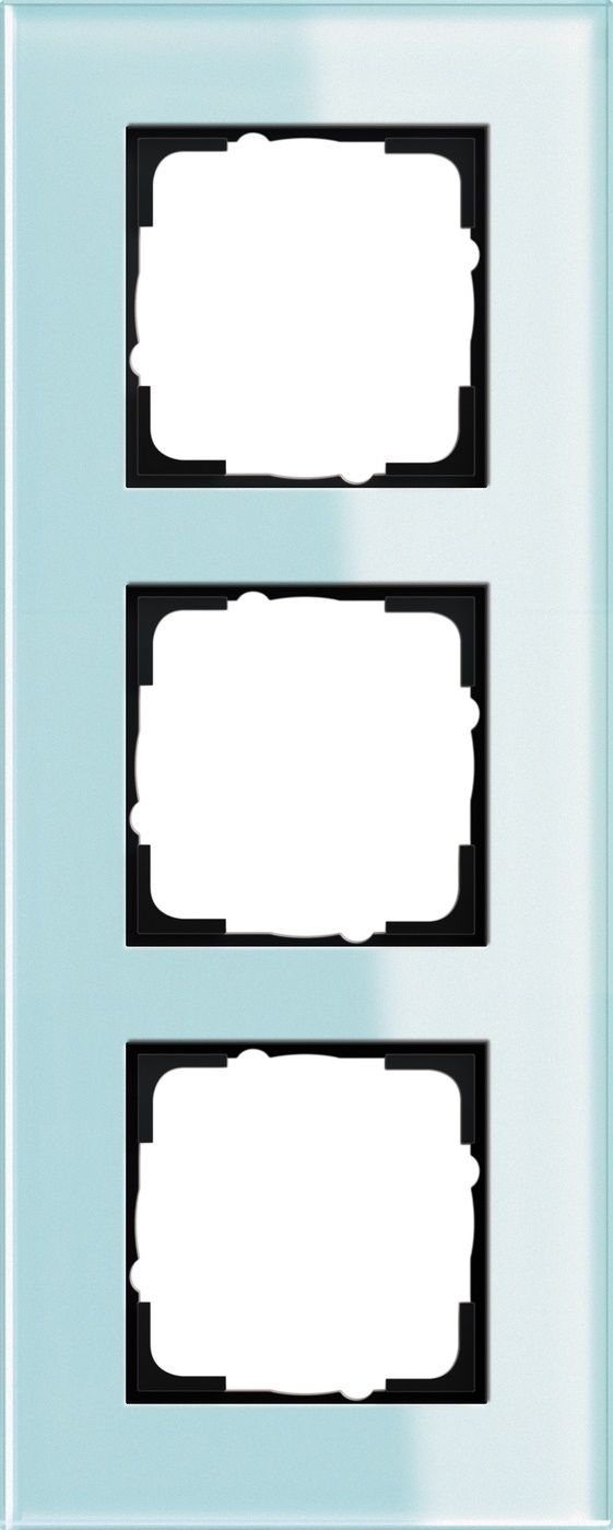 Gira 021318 Abdeckrahmen 3-fach, Gira Esprit, Glas mint