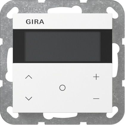 Gira 200703 Raumklimasensor HLK Komfort KNX, System 55, reinweiß glänzend