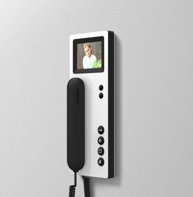 Siedle BTSV 850-03 WH/S Video-Haustelefon Standard, weiß glänz./sw