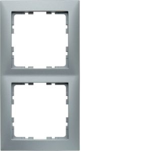 Berker 10129939 Rahmen 2-fach, S.1, alu matt