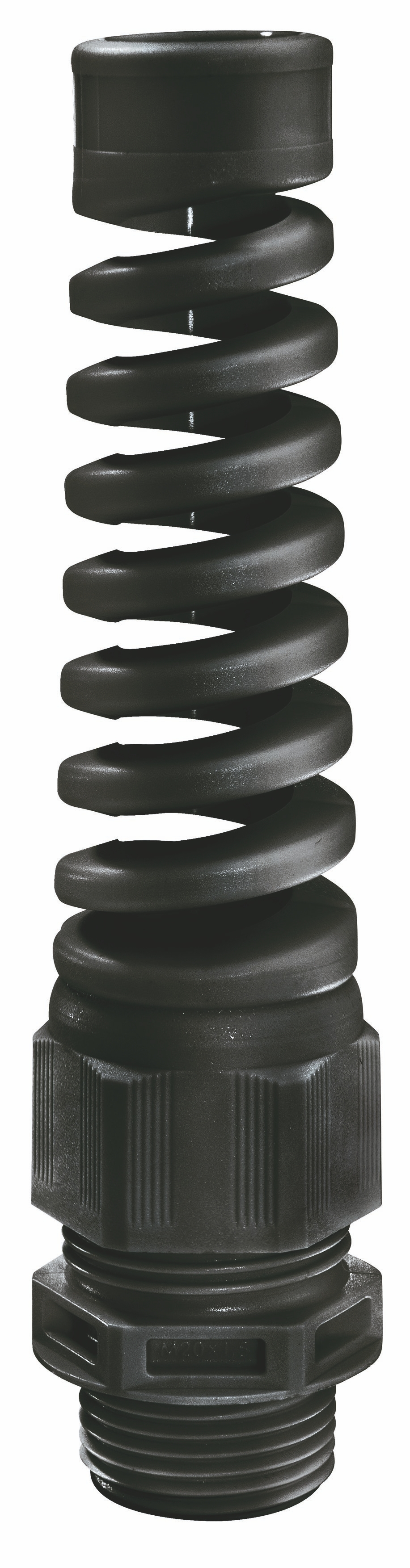 WISKA 10103494 EX Knickschutzkabelverschraubung M16, erhöhte Sicherheit, IP68, 4,5 bis 9 mm, schwarz
