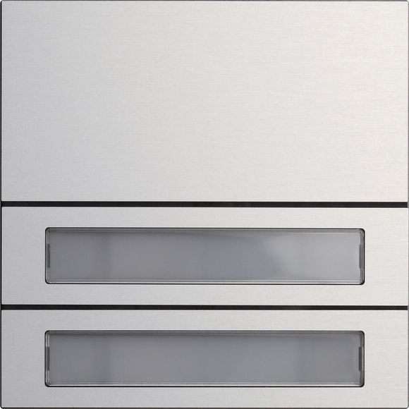 Gira 5532916 Ruftastenmodul, 2-fach, System 106, Aluminium eloxiert