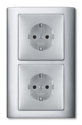 Merten 400260 Rahmen 2-fach, AQUADESIGN, aluminium
