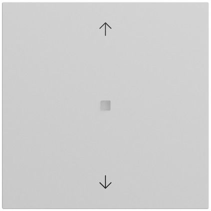 Gira 538876 Wippe 1-fach mit Pfeilsymbolen und Kontrollfenster, System 70, grau matt (lackiert)