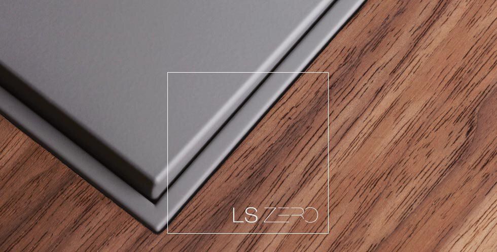 Jung LSZAL982BFD Rahmen 2-fach, senkrechte und waagerechte Montage, Thermoplast lackiert, LS ZERO, dark (lackiertes Aluminium)