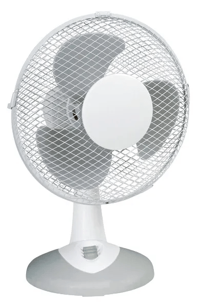 HELLER TWV 436 Tischventilator 50W, Hellgrau/weiß, 40cm, 3 Geschwindigkeitsstufen