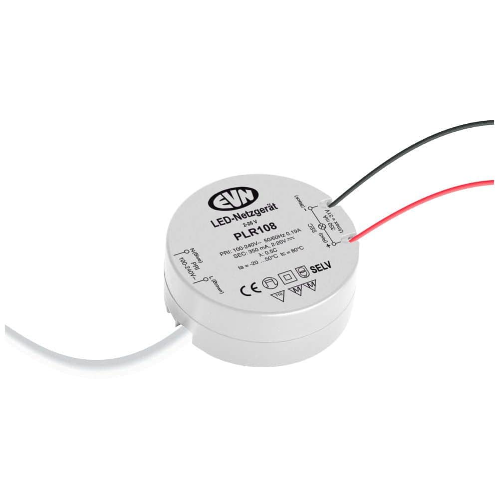 EVN PLR108 LED-Netzgerät 350mA 1-10W, IP20, ideal für Schalterdosen