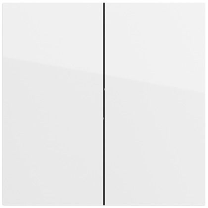 Gira 329570 Wippe 2-fach , Flächenschalter, reinweiß glänzend