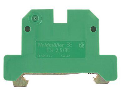 Weidmüller EK2,5/35  Schutzleiter-Reihenklemme 2,5mm², TS35, SAK-Reihe