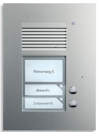 TCS PUK02/1-EN PUK Außenstation Sprechanlage Unterputz für 2 WE
