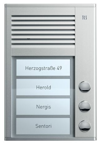TCS PAK03-EN PAK Außenstation Aufputz für 3 WE