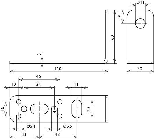 Dehn 106 310 DEHNiso Befestigungswinkel 90°