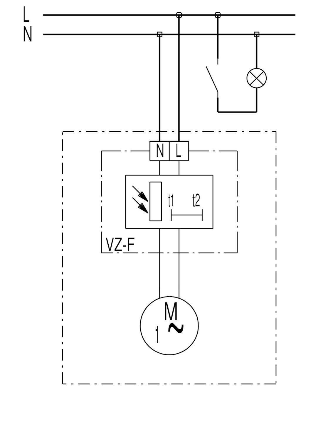 Maico ECA 120 F Lüfter mit Lichtsensor, Rohr-Ø120mm