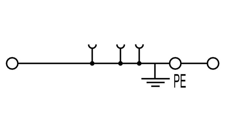 Weidmüller A3C2.5PE Schutzleiter-Reihenklemme 2,5mm² A-Reihe