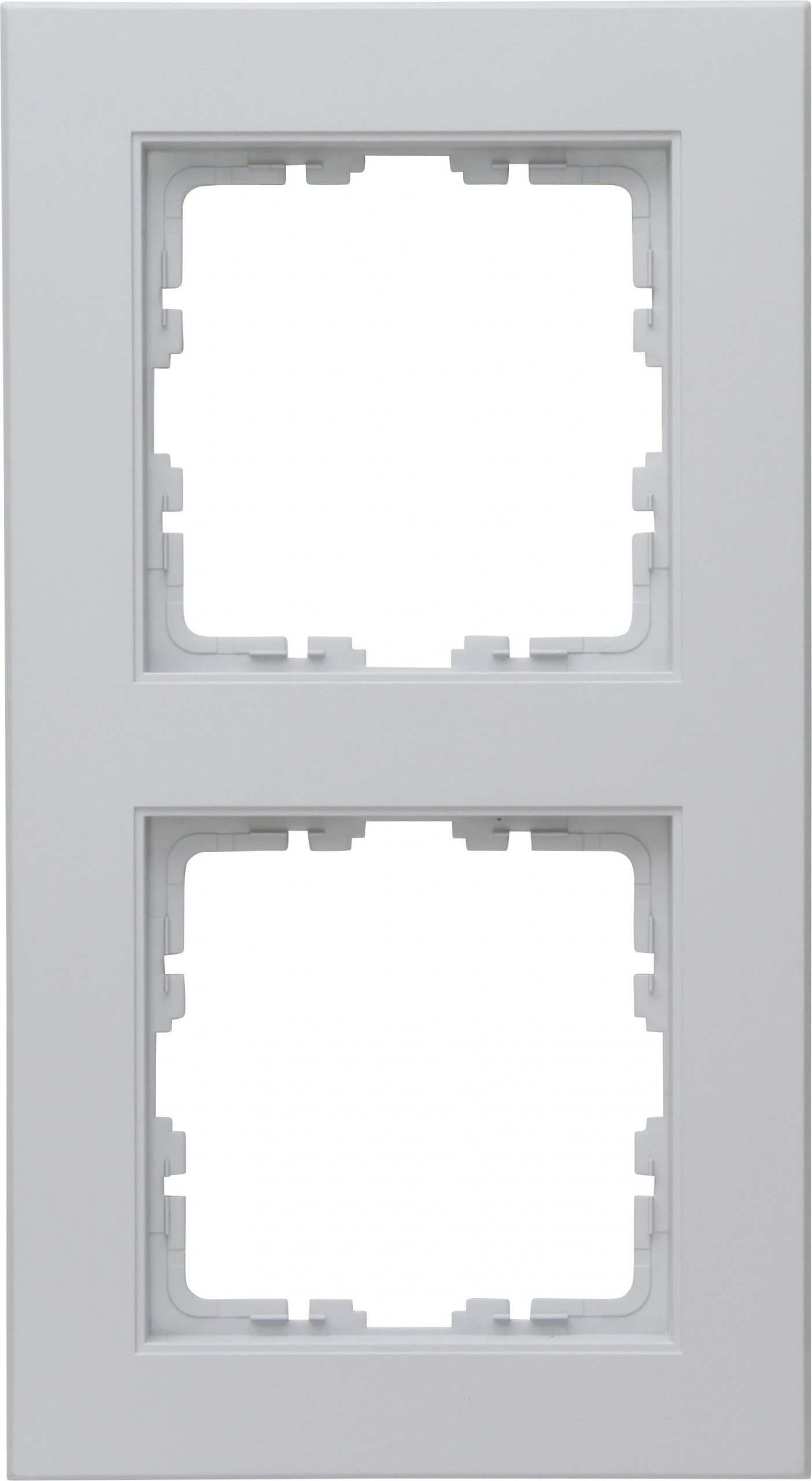 Kopp 402634007 HK07 - Abdeckrahmen 2-fach, Farbe: grau matt