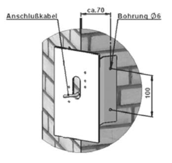 Albert 681006 Eckbock für Wandleuchten, weiß