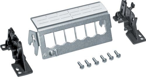 Hager FZ06MK Patch-Panel 6-fach Keystone ohne Module