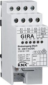 Gira 212600 KNX Binäreingang 6fach 10 – 230 V AC/DC