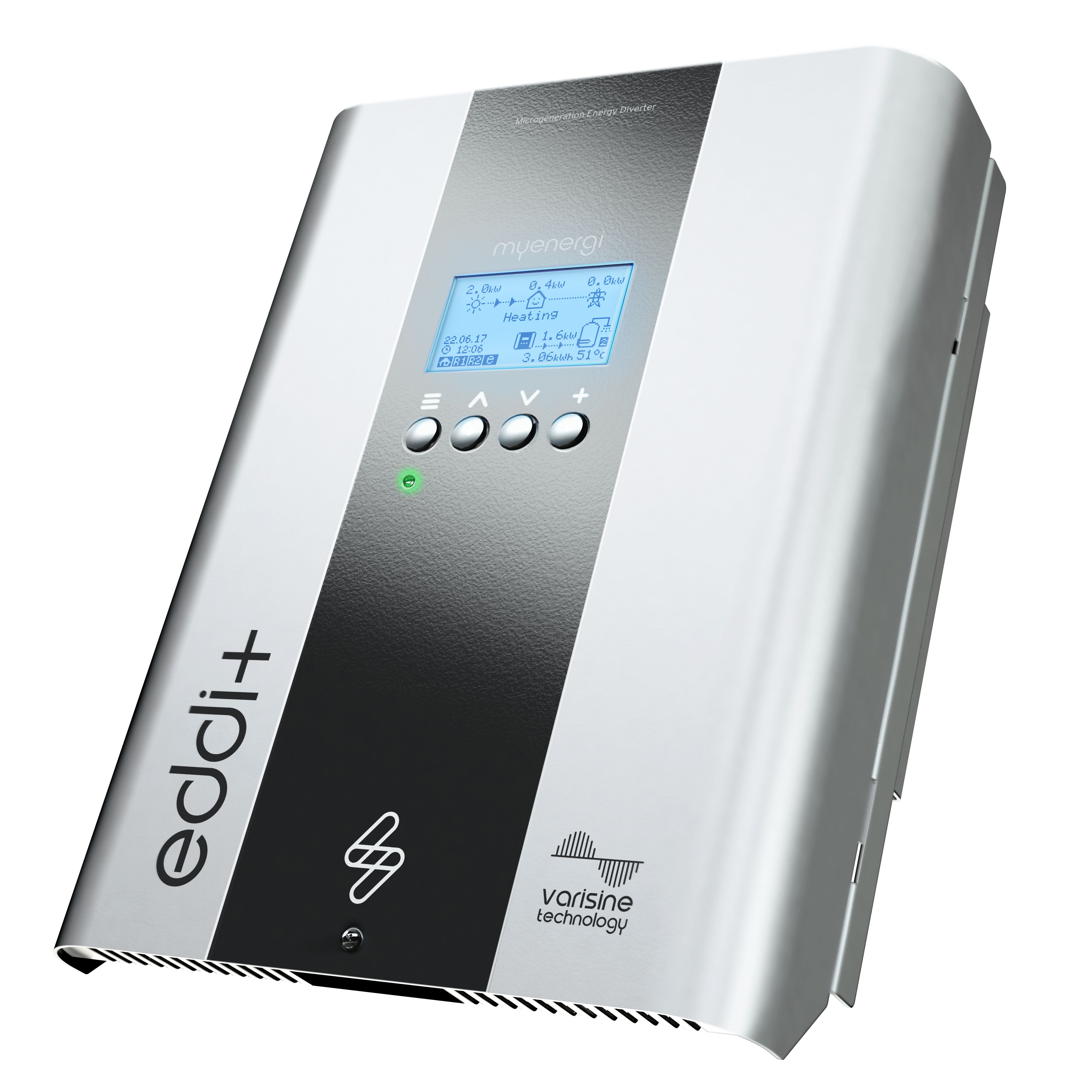 myenergi EDDI-16A3P02H+ Leistungsregler (3-phasig) mit LCD-Display, max. Heizlast 9KW/16A, PV-Überschuss