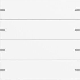 Gira 5024927 Wippenset 4-fach für Tastsensor 4.95, Aluminium reinweiß seidenmatt (lackiert)