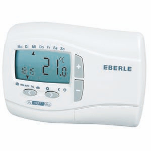 Eberle INSTAT + 868-r Uhrenthermostat Funksender, digital mit Uhr