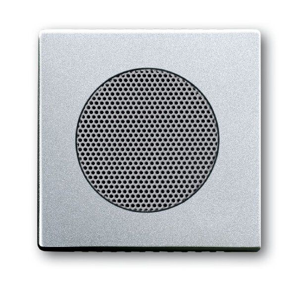 Busch-Jaeger 8253-83 Zentralscheibe für Einbau-Lautsprecher, aluminium silber matt, Plattform 63